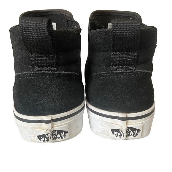 Black Vans Asher Mid High-Top Slip-On Shoes - Picture 4 of 8